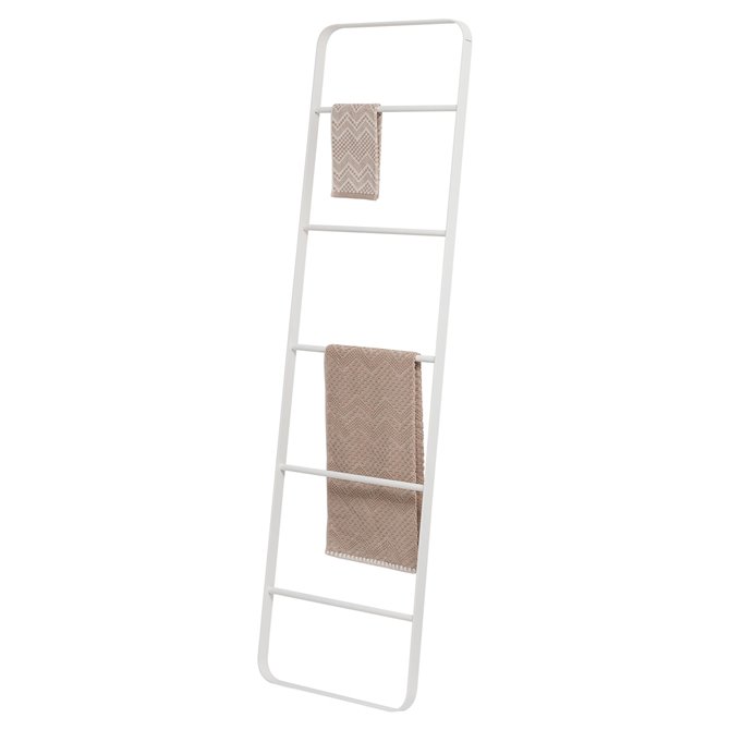Mdesign metal free standing bath towel ladder storage organization online